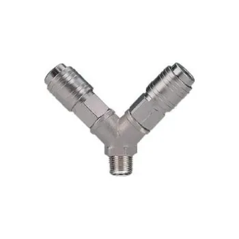 Příslušenství ke kompresoru Adler Vzduchový rozbočovač typ Y 1/4″ vnější závit