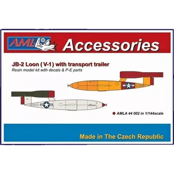 Plastikový model AML 1/144 JB-2 Loon (V-1) w/ transport trailer
