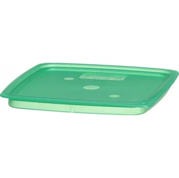 Dóza na potraviny Víko pro nádobu CamSquares Fresh Pro, Cambro, pro nádoby o objemu 1,9 l a 3,8 l, Zelená, 191x191x(H)19mm