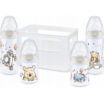 Kojenecká láhev NUK Startovací sada NUK+ Béžová Disney Winnie Puuh First Choice