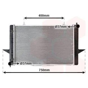 Motor automobilu Chladič, chlazení motoru VAN WEZEL 59002064