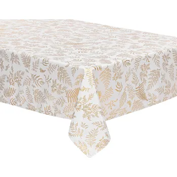 ubrus Atmosphera Ubrus odolný proti skvrnám se zlatým vzorem, 360 x 140 cm
