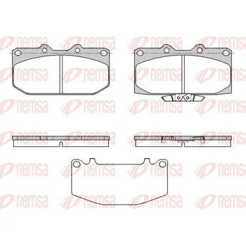 Brzdová destička Sada brzdových destiček, kotoučová brzda REMSA 0599.32