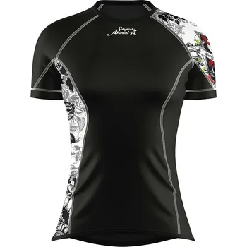 Dámské termoprádlo Dámské funkční triko krátký rukáv LADY černá Bamboo Ultra