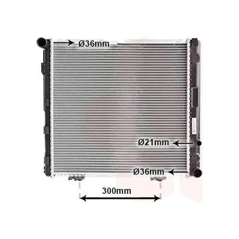 Motor automobilu Chladič, chlazení motoru VAN WEZEL 30002126