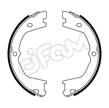 Lanko parkovací brzdy Sada brzdových čelistí, parkovací brzda CIFAM 153-086