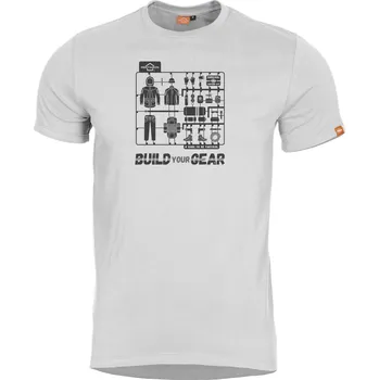 Pánské tričko Triko Pentagon Ageron "Build Your Gear" - White XL