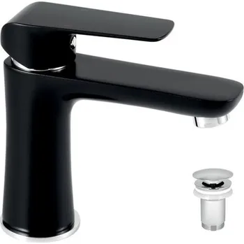 Vodovodní baterie EBS Elisa Black Umyvadlová baterie s výpustí, černá ELI075BCR