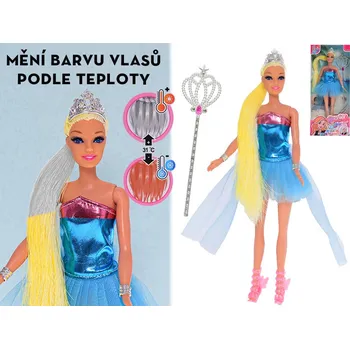 Panenka Mikro trading Panenka - 29 cm - s vlasy měnící barvu a doplňky