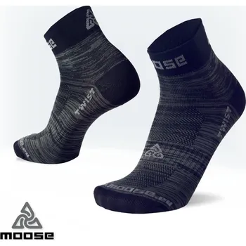 Pánské ponožky TWIST barevné funkční ponožky Moose černá L