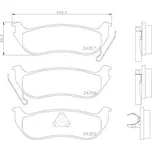 Sada brzdových destiček, kotoučová brzda BREMBO P 37 009