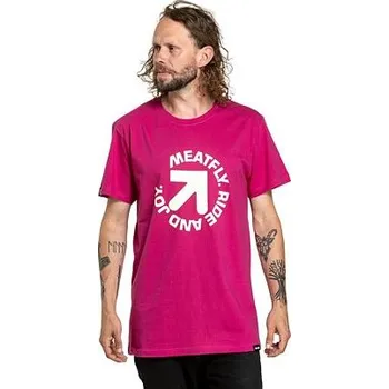 Meatfly pánské tričko Arrow Magenta | Růžová | Velikost S | 100% bavlna