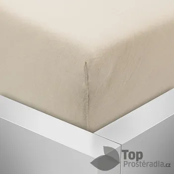 Prostěradlo Jersey prostěradlo 220x200 Premium - Béžová