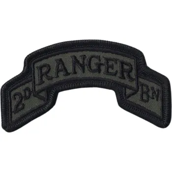 Nášivka Nášivka US Army 2nd Ranger - olivová-černá