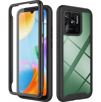 Pouzdro na mobilní telefon Pouzdro Xiaomi Redmi 10C Techsuit - Defense360 Pro + ochrana obrazovky, černé