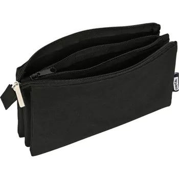 Penál Školní pouzdro Safta Černá (22 x 12 x 3 cm)
