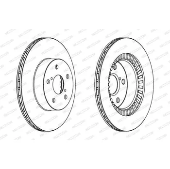 Brzdový kotouč Brzdový kotouč FERODO DDF1009C