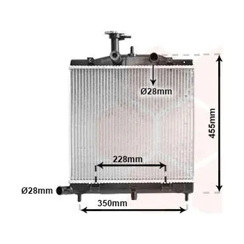 Chladič motoru Chladič, chlazení motoru VAN WEZEL 83002172