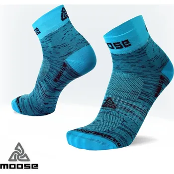 Pánské oblečení TWIST barevné funkční ponožky Moose tyrkysová XS