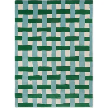Vopi Vlněný kusový koberec Harlequin Basketweave emerald/aquamarine 144107 Brink & Campman (Varianta: 200 x 280)