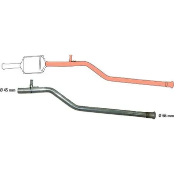 Výfukový systém Opravne potrubi, katalyzator HJS 91 22 8053