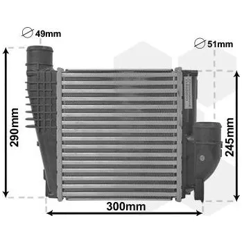 Turbodmychadlo chladič turba VAN WEZEL 40004385