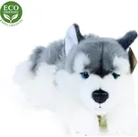 Rappa Plyšový pes husky ležící 30 cm ECO-FRIENDLY