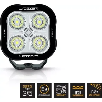 Přídavný světlomet LED pracovní světlo LAZER UTILITY-50, 5000lm, 10-32V, ECE R10, CISPR-25- Class 5