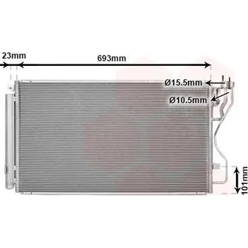 Výparník klimatizace Kondenzátor, klimatizace VAN WEZEL 83015713