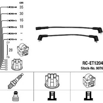Zapalovací kabel Sada kabelů pro zapalování NGK 9076