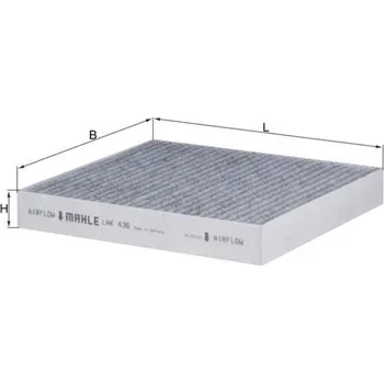 Kabinový filtr Filtr, vzduch v interiéru MAHLE LAK 436