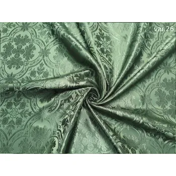 HEDVA ČESKÝ BROKÁT Luxusní brokát 160 51323 ČTYŘLÍSTEK zelená | 26