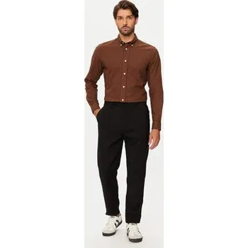 Pánská košile Jack & Jones Košile Brook 12192150 Hnědá Slim Fit XL