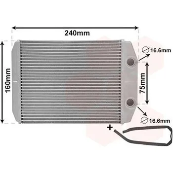 Vymenik tepla, Vnitrni vytapeni VAN WEZEL 17016700
