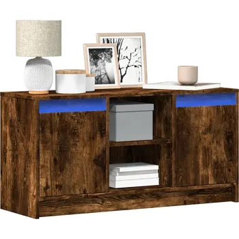 Televizní stolek vidaXL TV skříňka s LED 100 x 34 x 50 cm kompozitní dřevo [852187] Barva: kouřový dub