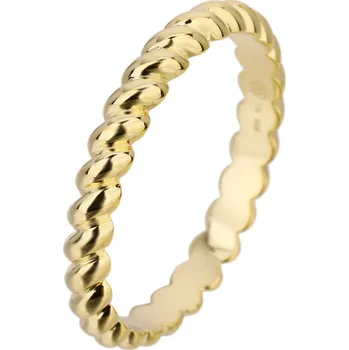 Souprava šperků Bealio BEALIO Stříbrný prsten SPIRÁLA pletený yellow Velikost prstenu: 56 03-13243-2766