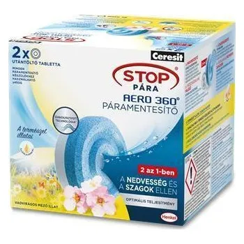 Pohlcovač vlhkosti Ceresit Stop vlhkosti Ceresit Aero 360°, divoké květy, tablety, 2x 450 g, HENKEL 2629953 ,balení 2 ks HENKEL