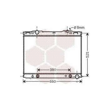 Motor automobilu Chladič, chlazení motoru VAN WEZEL 83002139