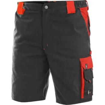 pracovní kraťasy Kraťasy pánské montérkové CXS-SIRIUS BRIGHTON, černo-červené, vel. 54, CANIS
