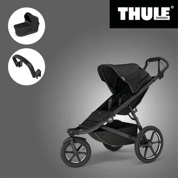 Přeprava dětí Akční set THULE URBAN GLIDE 3 BLACK SINGLE + Korbička + Madlo