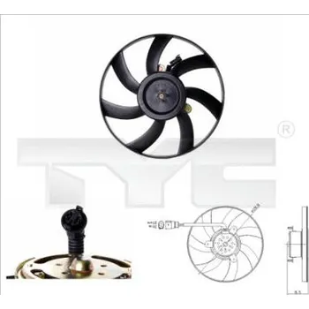 Výparník klimatizace Větrák, kondenzátor klimatizace TYC 831-0003