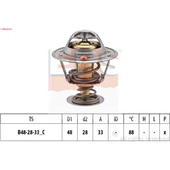 Chladič motoru Termostat, chladivo EPS 1.880.831S