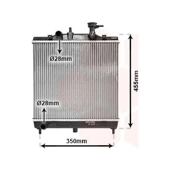 Motor automobilu Chladič, chlazení motoru VAN WEZEL 83002182