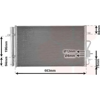Výparník klimatizace Kondenzátor, klimatizace VAN WEZEL 37015710