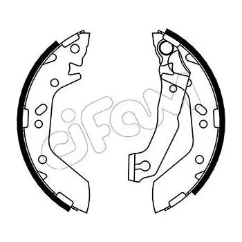Auto-moto Sada brzdových čelistí CIFAM 153-170