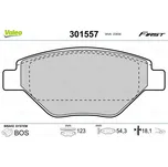 Sada brzdových destiček, kotoučová brzda VALEO 301557