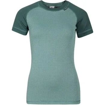 Dámská móda MS TKRZ dámské funkční tričko krátký rukáv zelená (šedá)/mint (šedá) M