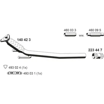 Výfuková trubka Výfuková trubka ERNST 140423