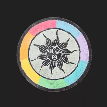 Vonná tyčinka Mramorový stojánek na vonné tyčinky Mramorové Slunce - pastel, Sittar