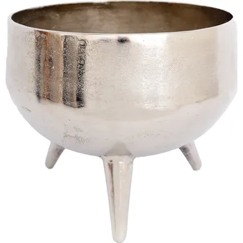 Květináč Květináč na nožičkách, 35cm, střibrný, SIL